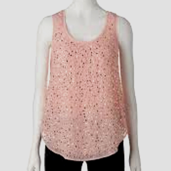 CANDIE'S pink sequin tank - Picture 2 of 4